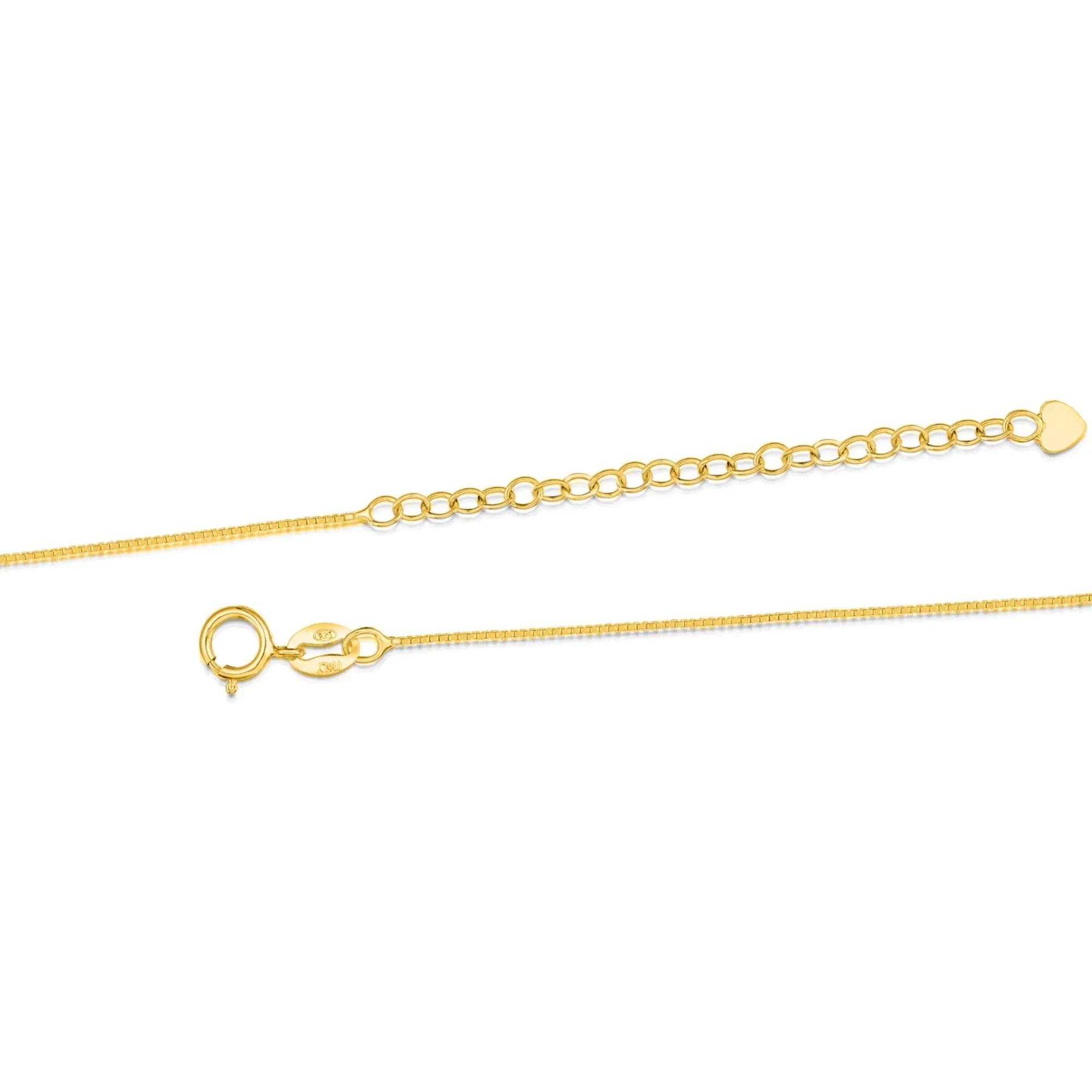 Shrieking Violet® Halskette mit langem ovalem Anhänger aus vergoldetem Sterlingsilber mit Miniaturrose
