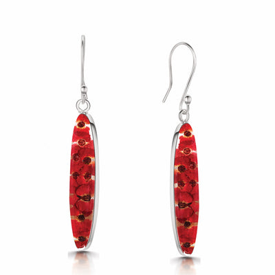 Poppy Oval Drop Earrings