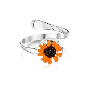 Sunflower Round Ring - Adjustable