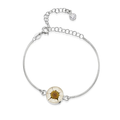 Personalisierte Blumenarmbänder aus Sterlingsilber mit Geburtssteinen | Shrieking Violet®