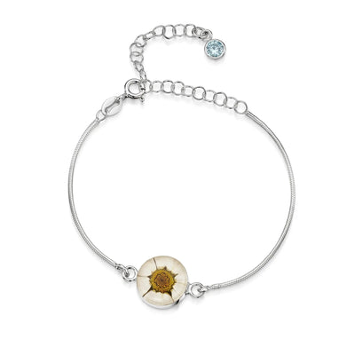 Personalisierte Blumenarmbänder aus Sterlingsilber mit Geburtssteinen | Shrieking Violet®