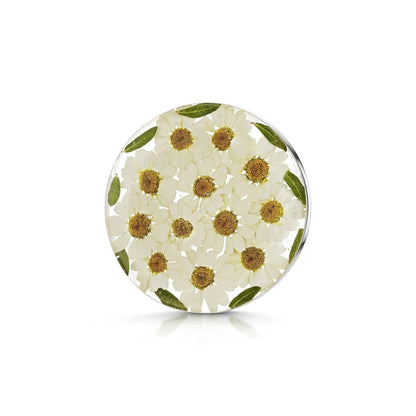 Silver Brooch - Daisy - Full Moon XL (nickel pin)